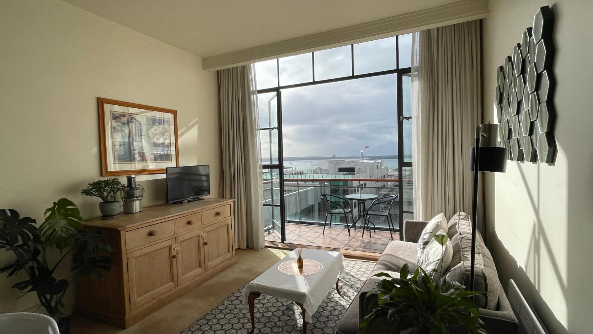 Sea View Heritage Apartment With Balcony 奥克兰 外观 照片